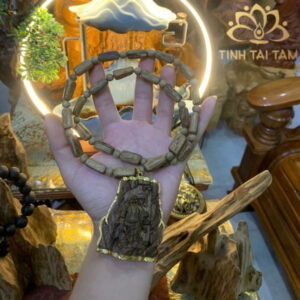 Dây chuyền mặt Phật Di Lặc bọc vàng